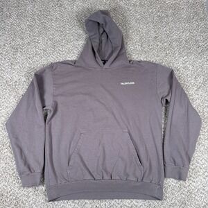 Talentless Hoodie Men XL Purple Grey Heavyweight Cotton Distressed Streetwear